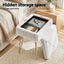 Storage Ottoman Vanity Foot Stool White