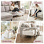 Storage Ottoman Vanity Foot Stool White