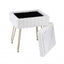 Storage Ottoman Vanity Foot Stool White