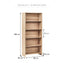 Harper 5 Tier Bookshelf Natural