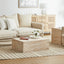Isla Travertine Look Coffee Table