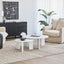 Taupo Coffee Tables Set of 2 Straight Legs White