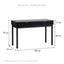 Apia Console Table Black (120cm)