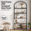 5 Tiers Bookshelf Industrial Etagere Bookcase Display Shelf Black