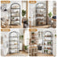5 Tiers Bookshelf Industrial Etagere Bookcase Display Shelf Black