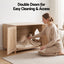 Artiss 2-In-1 Coffee Table Pet Cat House Wooden Side Table Storage Cabinet 80x50x55CM