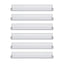 Artiss 6-Pack Acrylic Wall Shelves, Clear Floating Display Shelf with Detachable Panels & Front Lip