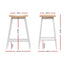 Artiss 2x Bar Stools Wooden Chairs Oak