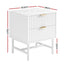Artiss 2X Bedside Table White Nightstand 2 Drawers
