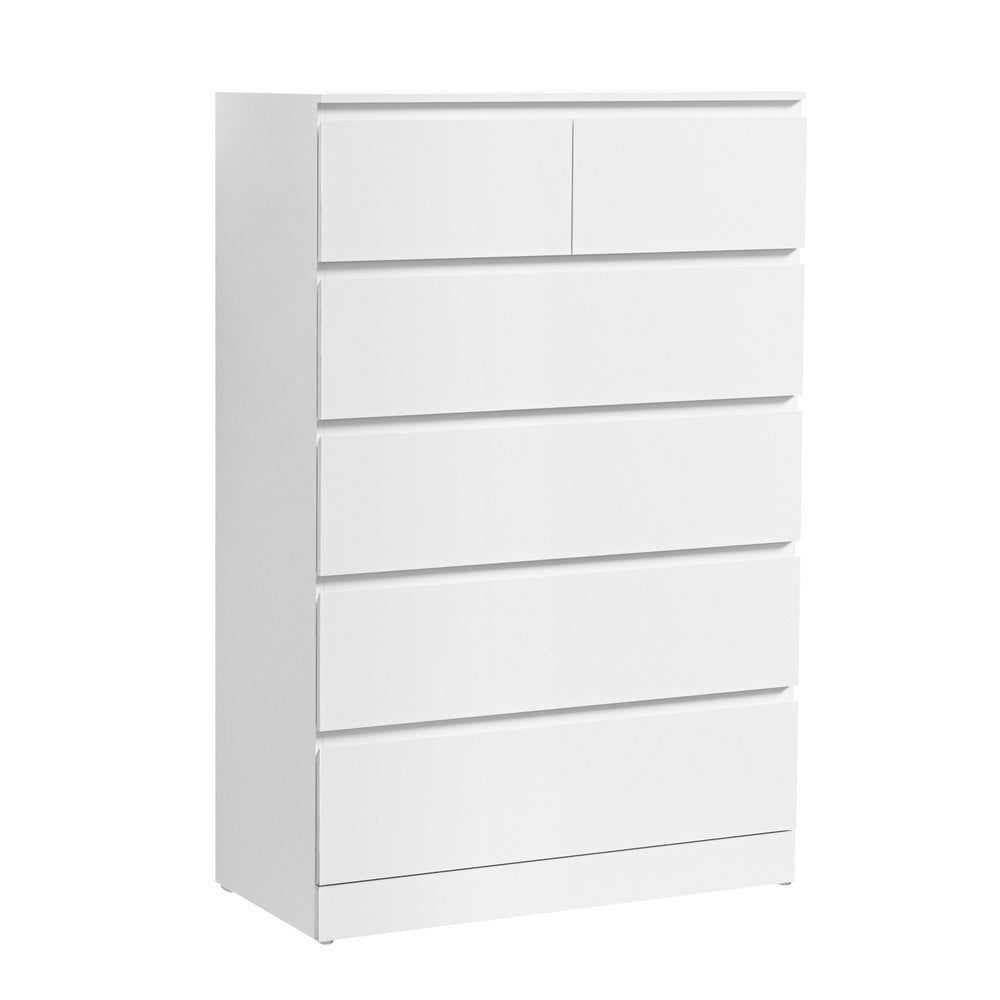 Artiss 6 Chest of Drawers - PEPE White