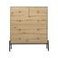 Artiss 5 Chest of Drawers - ARNO Pine