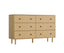 Artiss 6 Chest of Drawers Flutted Front - RUTH Oak