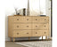 Artiss 6 Chest of Drawers Flutted Front - RUTH Oak