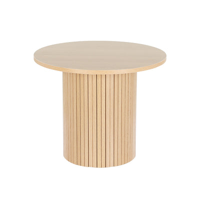 Artiss Coffee Table Round Fluted Base PIIA