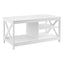 Coffee Table Storage Shelf White