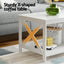 Coffee Table Storage Shelf White