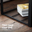 Coffee Table 2-Tier Rustic Brown 104CM