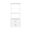 Bookshelf Display Shelf 2 Drawers 152CM White