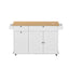 Kitchen Island Trolley Rolling Serving Cart Storage Drawer Cabinet 150cm White