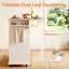Kitchen Island Trolley Rolling Serving Cart Storage Drawer Cabinet 150cm White