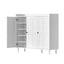 Shoe Rack Cabinet Storage Cupboard Adjustable Shelf White