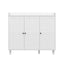 Shoe Rack Cabinet Storage Cupboard Adjustable Shelf White