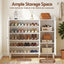 Shoe Rack Cabinet Storage Cupboard Adjustable Shelf White