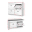 Shoe Cabinet Bench Set Flip Drawer Hallway Living Room White