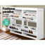 Shoe Cabinet Bench Set Flip Drawer Hallway Living Room White