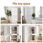 2x Buffet Sideboard Cabinet 6-Tier Storage Pantry Cupboard Drawer White