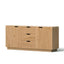 Artiss Buffet Sideboard Cabinet Storage Kitchen Cupboard Drawers Round Edge Oak