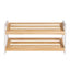 Shoe Rack 2 Tier 6 Pairs White Kara