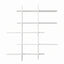 Artiss 15-Section Wall Mounted Display Shelf, Floating Bookshelf for Books and Decor, Extra Thick E1 PB Board for Home Study and Living Room, 116 x 18 x 129 cm