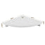 Corner Floating Wall Shelf Wall Mounted Display Rack Round Edge White 1pc
