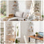 3pc Corner Floating Wall Shelf Wall Mounted Display Rack Round Edge White