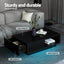 LED TV Unit & Coffee Table Set Storage Cabinet Black