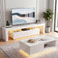 LED TV Unit & Coffee Table Set Storage Cabinet White
