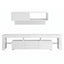 LED TV Unit & Coffee Table Set Storage Cabinet White