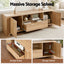 TV Unit & Coffee Table Set Storage Drawer Pine