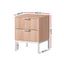 Artiss 2X Bedside Table 2 Drawers Storage Nightstand Cabinet Metal Legs Pine