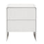 Artiss 2x Bedside Table 2 Drawers - Beige