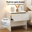 Artiss 2x Bedside Table 2 Drawers - Beige