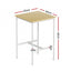 Bar Table Counter Height Kitchen High Dining Desk Pub 60x92cm Modern Pine