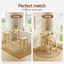 Bar Table Counter Height Kitchen High Dining Desk Pub 60x92cm Modern Pine