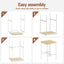 Bar Table Counter Height Kitchen High Dining Desk Pub 60x92cm Modern Pine