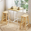 Bar Table Counter Height Kitchen High Dining Desk Pub 60x92cm Modern Pine