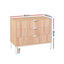 Artiss 3 Chest of Drawers - LURA Pine