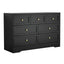 7 Chest of Drawers Dresser Table Black
