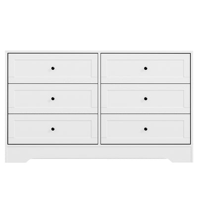 Artiss 6 Chest of Drawers - LEIF White