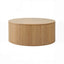 Artiss Round Coffee Table Storage Fluted Center Table Living Room Office 80cm Wood